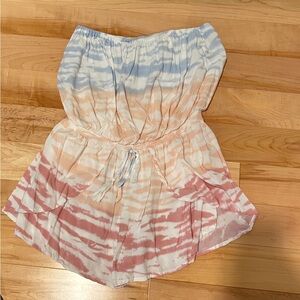 Ocean Drive Tie-Dye Jumpsuit in Blue and Pink